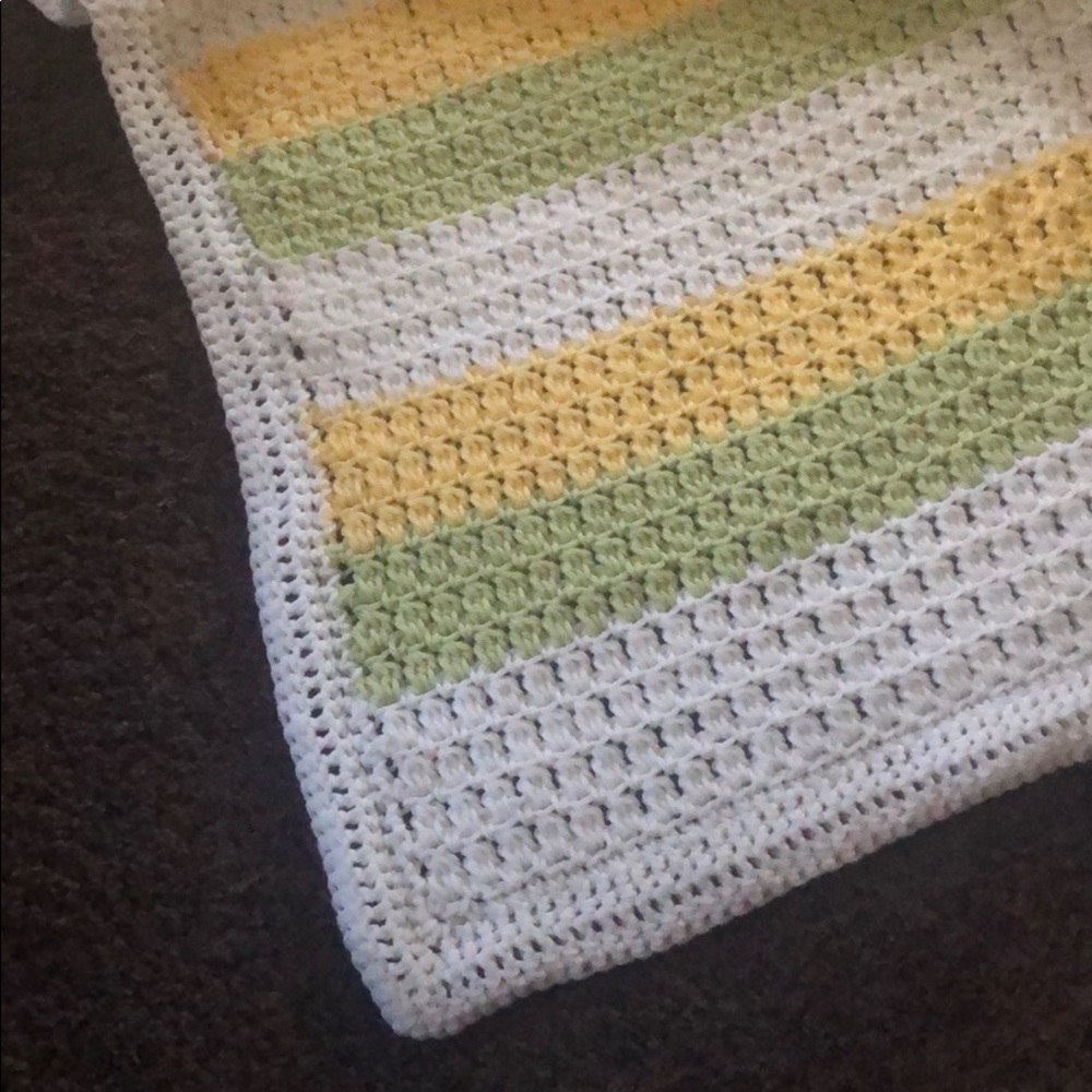 Handmade crochet baby blanket
